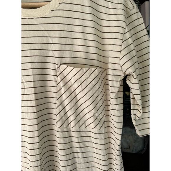ATM Anthony Thomas Melillo Striped Pocket Front T-Shirt Dress Size XS - Picture 3 of 6
